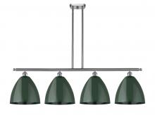 Innovations Lighting 516-4I-SN-MBD-12-GR - Plymouth - 4 Light - 50 inch - Brushed Satin Nickel - Cord hung - Island Light