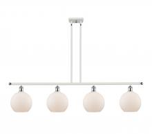 Innovations Lighting 516-4I-WPC-G121-8 - Athens - 4 Light - 48 inch - White Polished Chrome - Cord hung - Island Light