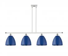 Innovations Lighting 516-4I-WPC-MBD-9-BL - Plymouth - 4 Light - 48 inch - White Polished Chrome - Cord hung - Island Light