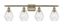 Innovations Lighting 516-4W-AB-G654-6 - Cindyrella - 4 Light - 36 inch - Antique Brass - Bath Vanity Light