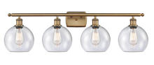 Innovations Lighting 516-4W-BB-G124-8 - Athens - 4 Light - 38 inch - Brushed Brass - Bath Vanity Light