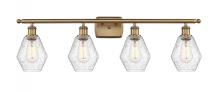 Innovations Lighting 516-4W-BB-G654-6 - Cindyrella - 4 Light - 36 inch - Brushed Brass - Bath Vanity Light