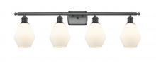 Innovations Lighting 516-4W-BK-G651-6 - Cindyrella - 4 Light - 36 inch - Matte Black - Bath Vanity Light