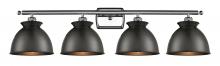 Innovations Lighting 516-4W-PC-M14-BK - Adirondack - 4 Light - 38 inch - Polished Chrome - Bath Vanity Light