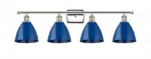 Innovations Lighting 516-4W-PN-MBD-75-BL - Plymouth - 4 Light - 38 inch - Polished Nickel - Bath Vanity Light