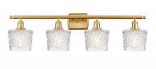 Innovations Lighting 516-4W-SG-G402 - Niagara - 4 Light - 37 inch - Satin Gold - Bath Vanity Light