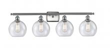 Innovations Lighting 516-4W-SN-G124-8 - Athens - 4 Light - 38 inch - Brushed Satin Nickel - Bath Vanity Light