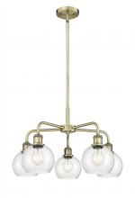 Innovations Lighting 516-5CR-AB-G124-6 - Athens - 5 Light - 24 inch - Antique Brass - Chandelier