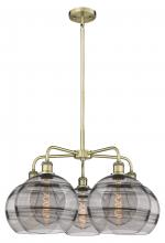 Innovations Lighting 516-5CR-AB-G556-10SM - Rochester - 5 Light - 28 inch - Antique Brass - Chandelier