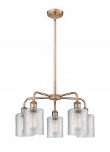 Innovations Lighting 516-5CR-AC-G112 - Cobbleskill - 5 Light - 23 inch - Antique Copper - Chandelier