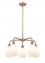 Innovations Lighting 516-5CR-AC-G651-6 - Cindyrella - 5 Light - 24 inch - Antique Copper - Chandelier