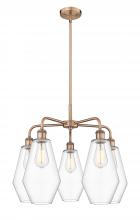 Innovations Lighting 516-5CR-AC-G652-7 - Cindyrella - 5 Light - 25 inch - Antique Copper - Chandelier