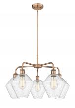 Innovations Lighting 516-5CR-AC-G654-8 - Cindyrella - 5 Light - 26 inch - Antique Copper - Chandelier