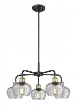 Innovations Lighting 516-5CR-BAB-G92 - Fenton - 5 Light - 25 inch - Black Antique Brass - Chandelier