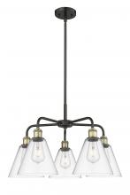 Innovations Lighting 516-5CR-BAB-GBC-82 - Berkshire - 5 Light - 26 inch - Black Antique Brass - Chandelier