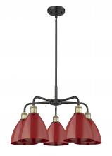 Innovations Lighting 516-5CR-BAB-MBD-75-RD - Plymouth - 5 Light - 26 inch - Black Antique Brass - Chandelier