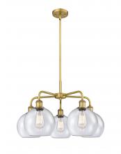 Innovations Lighting 516-5CR-BB-G124-8 - Athens - 5 Light - 26 inch - Brushed Brass - Chandelier