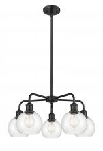 Innovations Lighting 516-5CR-BK-G122-6 - Athens - 5 Light - 24 inch - Matte Black - Chandelier