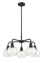 Innovations Lighting 516-5CR-BK-G124-6 - Athens - 5 Light - 24 inch - Matte Black - Chandelier