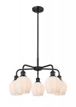 Innovations Lighting 516-5CR-BK-G461-6 - Norfolk - 5 Light - 24 inch - Matte Black - Chandelier