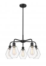 Innovations Lighting 516-5CR-BK-G652-6 - Cindyrella - 5 Light - 24 inch - Matte Black - Chandelier