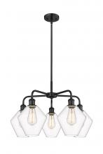 Innovations Lighting 516-5CR-BK-G652-8 - Cindyrella - 5 Light - 26 inch - Matte Black - Chandelier