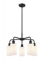 Innovations Lighting 516-5CR-BK-G801 - Clymer - 5 Light - 22 inch - Matte Black - Chandelier