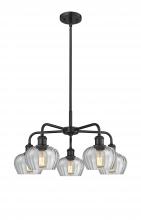 Innovations Lighting 516-5CR-BK-G92 - Fenton - 5 Light - 25 inch - Matte Black - Chandelier