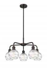 Innovations Lighting 516-5CR-OB-G1213-6 - Athens Deco Swirl - 5 Light - 24 inch - Oil Rubbed Bronze - Chandelier