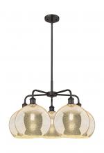 Innovations Lighting 516-5CR-OB-G128-10 - Athens - 5 Light - 28 inch - Oil Rubbed Bronze - Chandelier