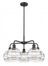 Innovations Lighting 516-5CR-OB-G556-8CL - Rochester - 5 Light - 26 inch - Oil Rubbed Bronze - Chandelier