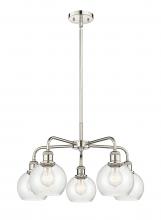 Innovations Lighting 516-5CR-PN-G124-6 - Athens - 5 Light - 24 inch - Polished Nickel - Chandelier