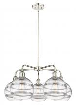 Innovations Lighting 516-5CR-PN-G556-8CL - Rochester - 5 Light - 26 inch - Polished Nickel - Chandelier