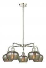 Innovations Lighting 516-5CR-PN-G96 - Fenton - 5 Light - 25 inch - Polished Nickel - Chandelier