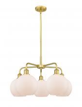 Innovations Lighting 516-5CR-SG-G121-8 - Athens - 5 Light - 26 inch - Satin Gold - Chandelier