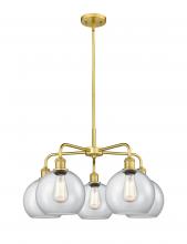 Innovations Lighting 516-5CR-SG-G122-8 - Athens - 5 Light - 26 inch - Satin Gold - Chandelier