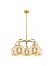 Innovations Lighting 516-5CR-SG-G128-8 - Athens - 5 Light - 26 inch - Satin Gold - Chandelier