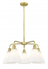 Innovations Lighting 516-5CR-SG-GBC-81 - Berkshire - 5 Light - 26 inch - Satin Gold - Chandelier