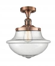 Innovations Lighting 517-1CH-AC-G544 - Oxford - 1 Light - 12 inch - Antique Copper - Semi-Flush Mount