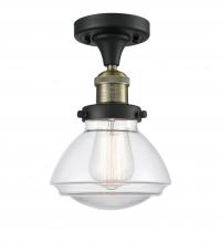 Innovations Lighting 517-1CH-BAB-G322 - Olean - 1 Light - 7 inch - Black Antique Brass - Semi-Flush Mount