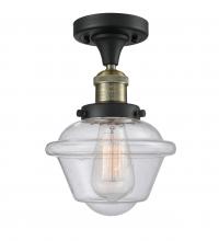 Innovations Lighting 517-1CH-BAB-G534 - Oxford - 1 Light - 8 inch - Black Antique Brass - Semi-Flush Mount