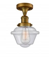 Innovations Lighting 517-1CH-BB-G534 - Oxford - 1 Light - 8 inch - Brushed Brass - Semi-Flush Mount