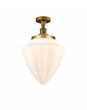 Innovations Lighting 517-1CH-BB-G661-12 - Bullet - 1 Light - 12 inch - Brushed Brass - Semi-Flush Mount