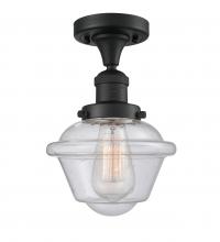 Innovations Lighting 517-1CH-BK-G534 - Oxford - 1 Light - 8 inch - Matte Black - Semi-Flush Mount