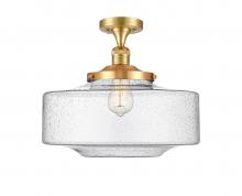 Innovations Lighting 517-1CH-SG-G694-16 - Bridgeton - 1 Light - 12 inch - Satin Gold - Semi-Flush Mount