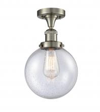 Innovations Lighting 517-1CH-SN-G204-8 - Beacon - 1 Light - 8 inch - Brushed Satin Nickel - Semi-Flush Mount