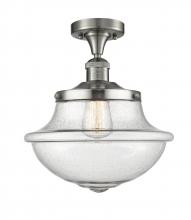 Innovations Lighting 517-1CH-SN-G544 - Oxford - 1 Light - 12 inch - Brushed Satin Nickel - Semi-Flush Mount