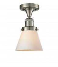 Innovations Lighting 517-1CH-SN-G61 - Cone - 1 Light - 7 inch - Brushed Satin Nickel - Semi-Flush Mount