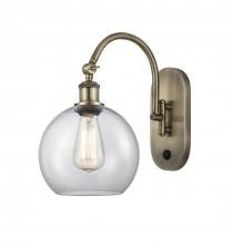 Innovations Lighting 518-1W-AB-G122-8 - Athens - 1 Light - 8 inch - Antique Brass - Adjustable Swing Arm
