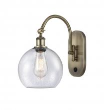 Innovations Lighting 518-1W-AB-G124-8 - Athens - 1 Light - 8 inch - Antique Brass - Adjustable Swing Arm